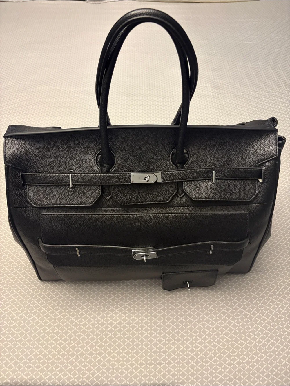 Leather Structured Travel Bag